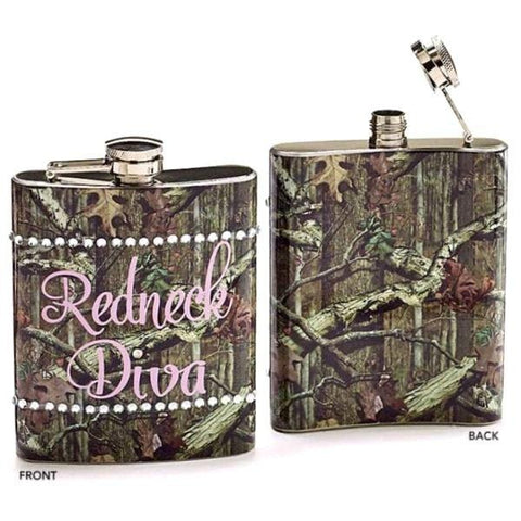Picture of Mossy Oak Camouflage Flask Redneck Diva - Pack of 4