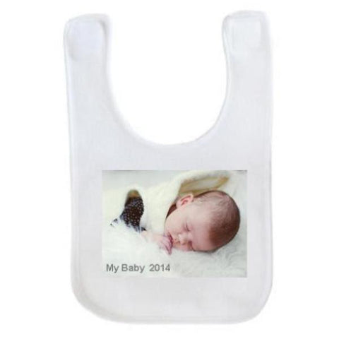 Picture of Fleece Baby Bib with Photo Picture