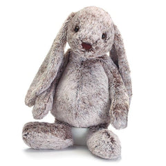 Floppy Ear Gray Plush Bunnies - 4 Pack