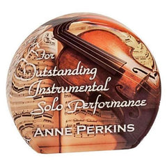 Beveled Round Shaped Acrylic Photo Blocks