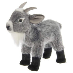 Garret Plush Stuffed Gray Goat