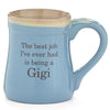 Gigi/Message 18 oz. Blue Porcelain Mugs - 4 Pack