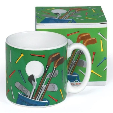 Picture of Golf Club 13 oz. Ceramic Coffee Mugs - 6 Pack