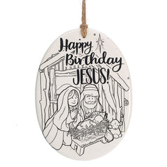 HBJ Color Your Own Holy Family Ornaments - 6 Pack