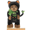 Halloween Plush Teddy Bear Midnight Magic in Black Cat Outfit