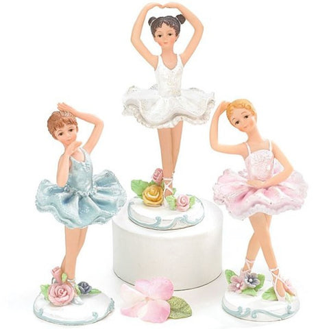 Picture of Hand-painted Resin Ballerina Figurines - Pack of 3 Sets