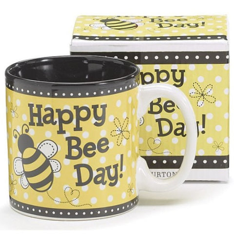 Picture of Happy Bee Day 13 oz. Coffee Mugs - 6  Pack
