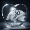 Heart Shaped Full Body 3D Photo Crystal