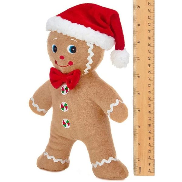 Holiday Plush Stuffed Gingerbread Man Jolly Ginger Ellisi Gifts