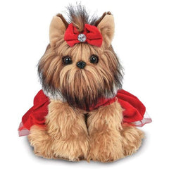 Holiday Plush Stuffed Yorkshire Terrier Dog Yuletide Yorkie