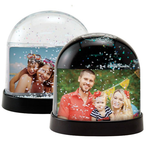 Picture of Horizontal Photo Snow Globes - 2 Pack