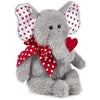 Hugh Loves You Plush Stuffed Animal Gray Elephant with Hearts