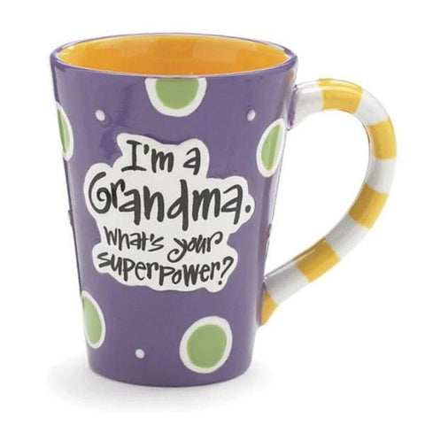 Picture of "I'm a Grandma, What's Your SuperPower?" 12 oz. Coffee Mugs - 4 Pack