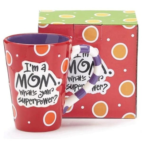 Picture of "I'm a Mom, What's Your SuperPower?" 12 oz. Coffee Mug