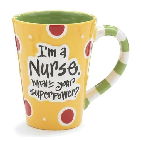 Picture of "I'm a Nurse, What's Your SuperPower?" 12 oz. Coffee Mugs - 4 Pack
