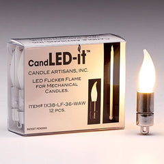 LED-IT Candle Flicker Flame - 12 pack