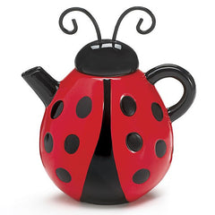 Ladybug Shaped Little Teapots - 2 Pack