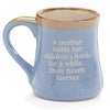 Light Blue Mom/Message 18 oz. Porcelain Mug