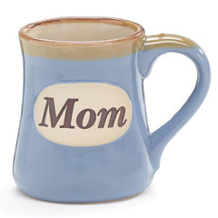 Light Blue Mom/Message 18 oz. Porcelain Mugs - 4 Pack