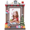 Light Up Fireplace Christmas Resin Picture Frame