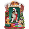 Light Up Paws with Claus Resin Picture Frame