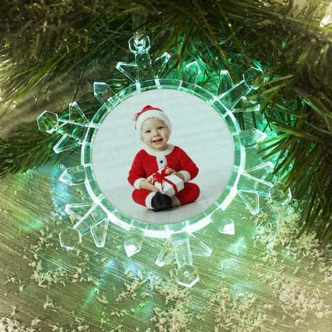 Picture of Light Up Snowflake Photo Ornament