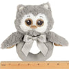 Lil' Owlie Plush Gray Owl Soft Ring Rattle