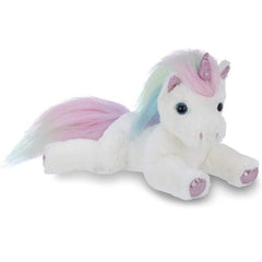White Plush Stuffed Animal Unicorn Lil’ Rainbow Shimmers
