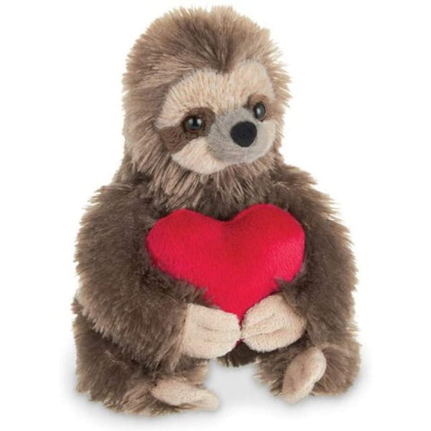 Picture of Lil' Simon Love Plush Stuffed Animal Three Toed Sloth Holding Heart