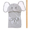 Lil' Spout Gray Elephant Baby Bath Hooded Towel