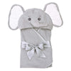 Lil' Spout Gray Elephant Baby Bath Hooded Towel
