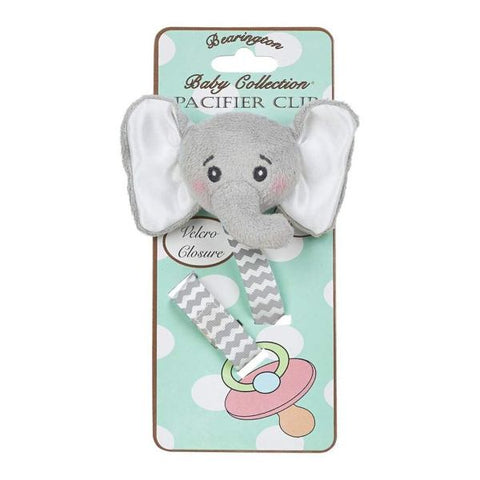 Picture of Lil' Spout Gray Elephant Pacifier Clips - 4 Pack