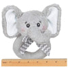 Lil' Spout Gray Elephant Plush Ring Rattle