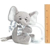 Lil' Spout Gray Elephant Shaker Toy Ring Rattles - 6 Pack