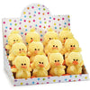 Little Plush Yellow Duck with Sheer Polka Dot Ribbon