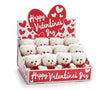 Little White Bear with Red Stitched Nose - 12 Pack