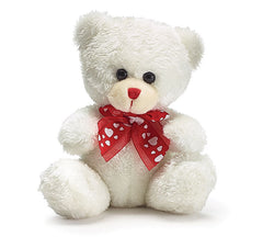 Little White Bear with Red Stitched Nose