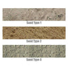 Photo Sandy Ground Drawing on Long Rectangular Stone Slates