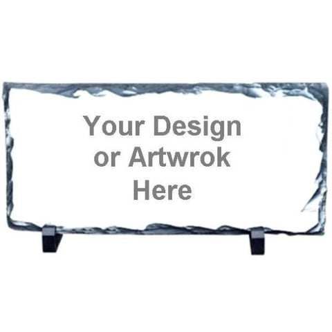 Picture of Long Rectangular Stone Photo Slates with Your Own Design