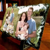 Two Photos Printed on Long Rectangular Stone Slates