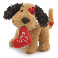 Love Ya Valentine's Plush Puppy Dogs - 4 Pack