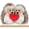 Lovie and Dovey Plush Stuffed Animal Hedgehogs Holding Heart