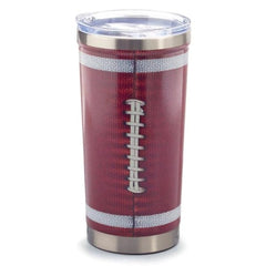 Metal Sport Tumbler Football - Pack of 4