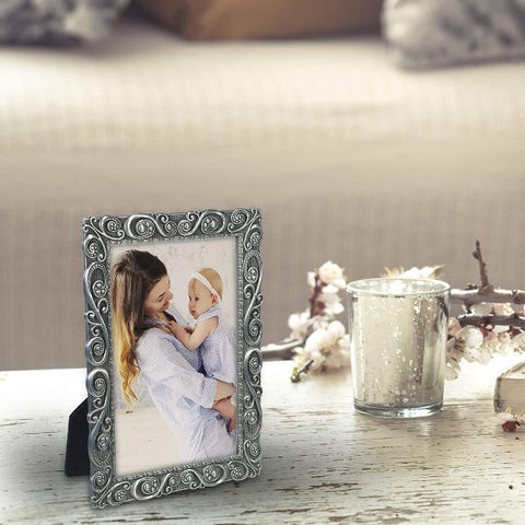 Picture of Morgan Pewter Swirl 4x6 Metal Picture Frame