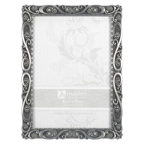 Picture of Morgan Pewter Swirl 5x7 Metal Picture Frame