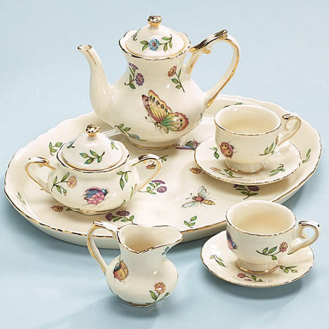 Picture of Morning Meadows Porcelain Insect Teaset Miniature - 8 pieces