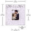 Mr. & Mrs. Corinthian Scripts 5x7 Wood Picture Frame