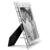 Mr. & Mrs. Metallic Glass 8x10 Picture Frame