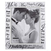 Mr. & Mrs. Metallic Glass 8x10 Picture Frame