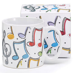 Music Notes 12 oz. Ceramic Mug
